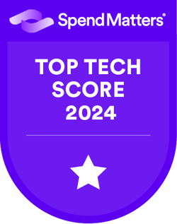 Spend Matters Top Tech Score badge 2024