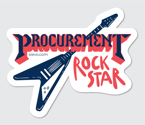 Procurement rock star sticker